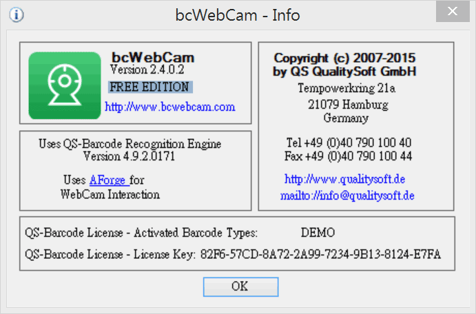 bcWebCam-Info